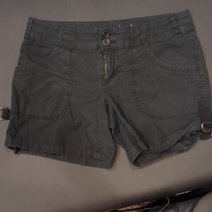 Maurices Black Cargo Shorts Relaxed Fit